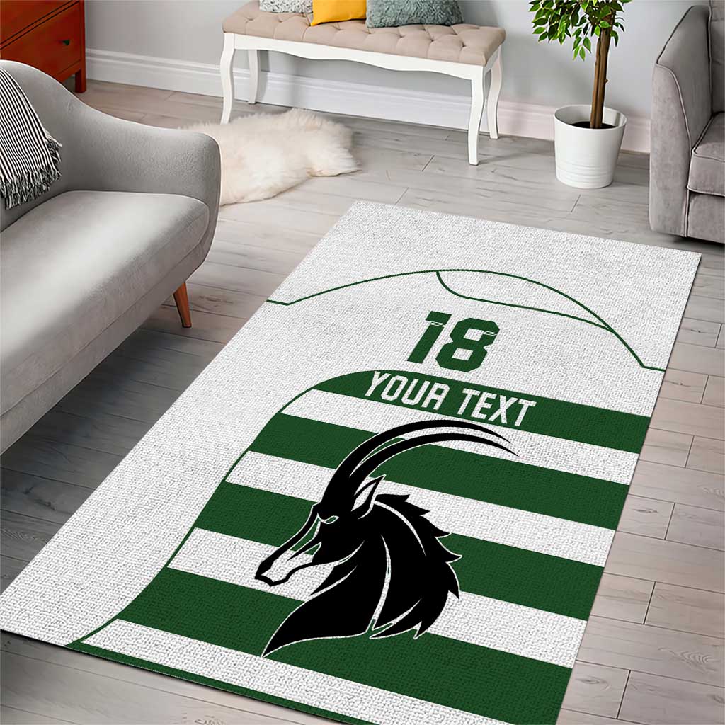 Custom Zimbabwe Rugby Area Rug The Sables Go Champion - Wonder Print Shop