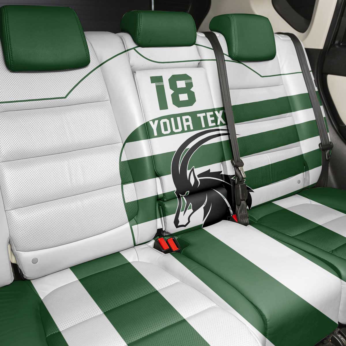 Custom Zimbabwe Rugby Back Car Seat Cover The Sables Go Champion - Wonder Print Shop