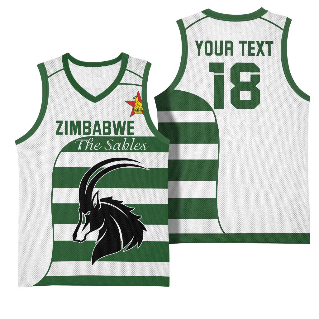 Custom Zimbabwe Rugby Basketball Jersey The Sables Go Champion - Wonder Print Shop