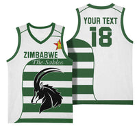 Custom Zimbabwe Rugby Basketball Jersey The Sables Go Champion - Wonder Print Shop