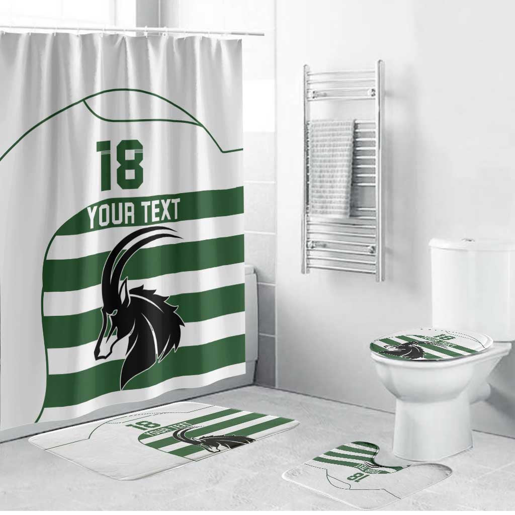 Custom Zimbabwe Rugby Bathroom Set The Sables Go Champion - Wonder Print Shop