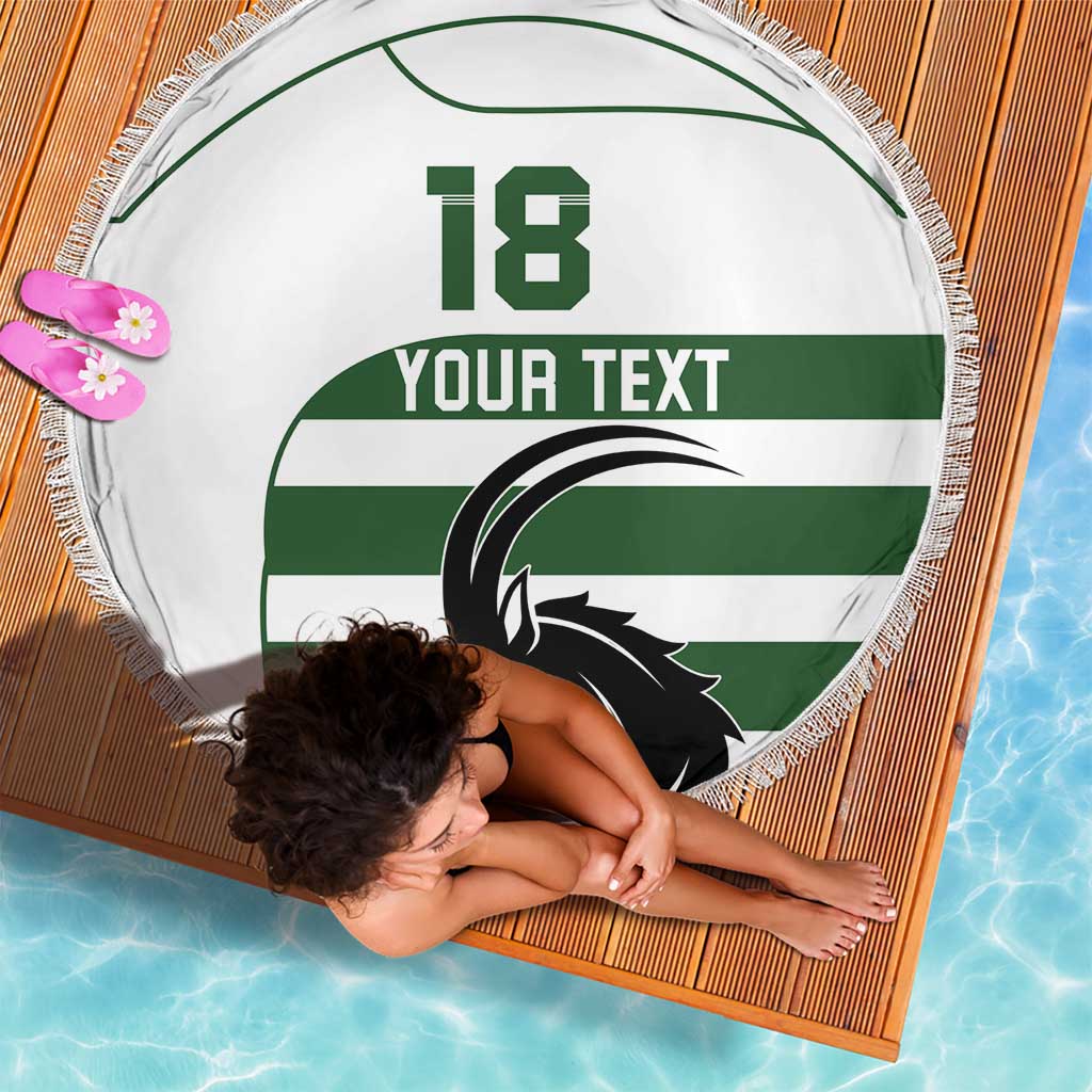 Custom Zimbabwe Rugby Beach Blanket The Sables Go Champion - Wonder Print Shop