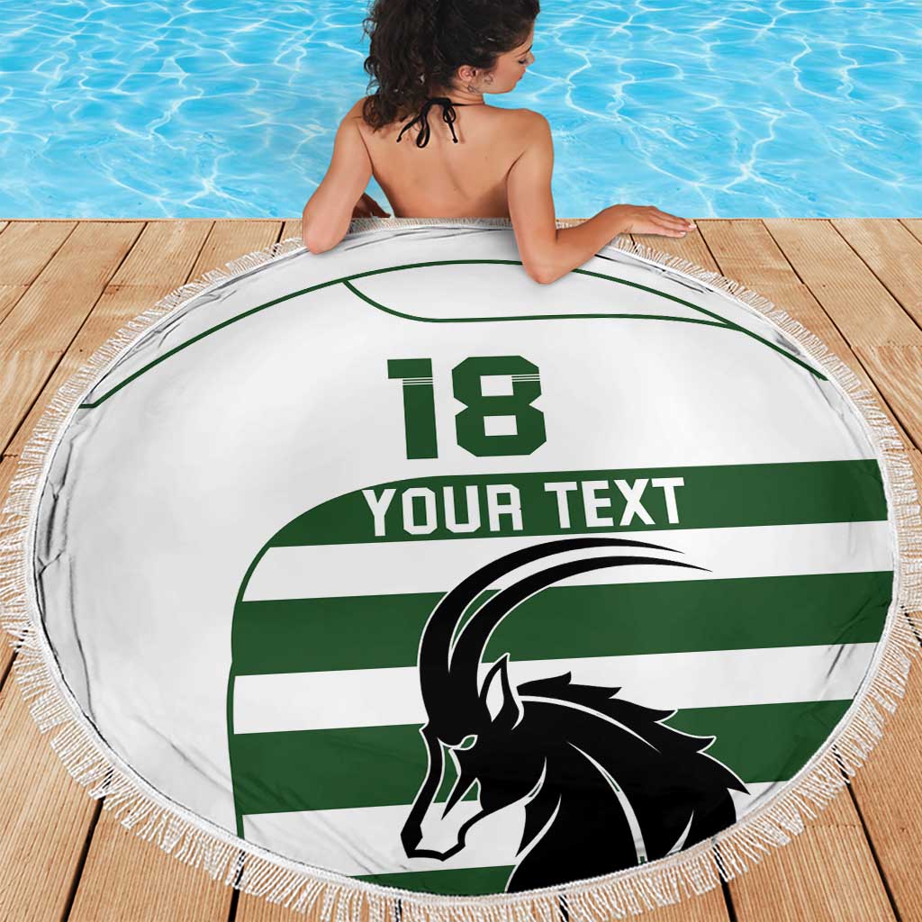 Custom Zimbabwe Rugby Beach Blanket The Sables Go Champion - Wonder Print Shop