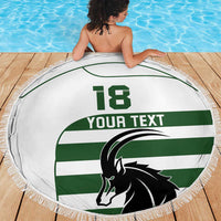 Custom Zimbabwe Rugby Beach Blanket The Sables Go Champion - Wonder Print Shop