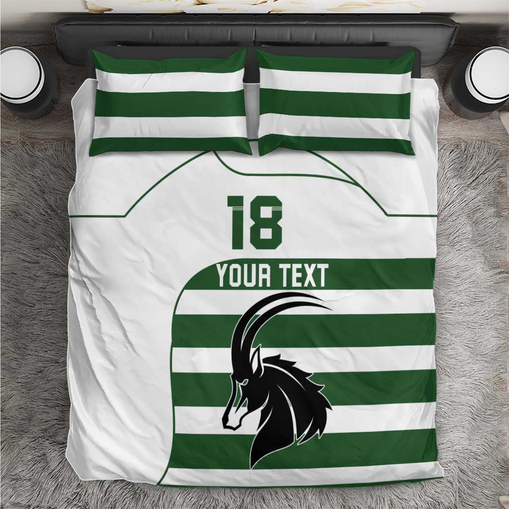 Custom Zimbabwe Rugby Bedding Set The Sables Go Champion - Wonder Print Shop