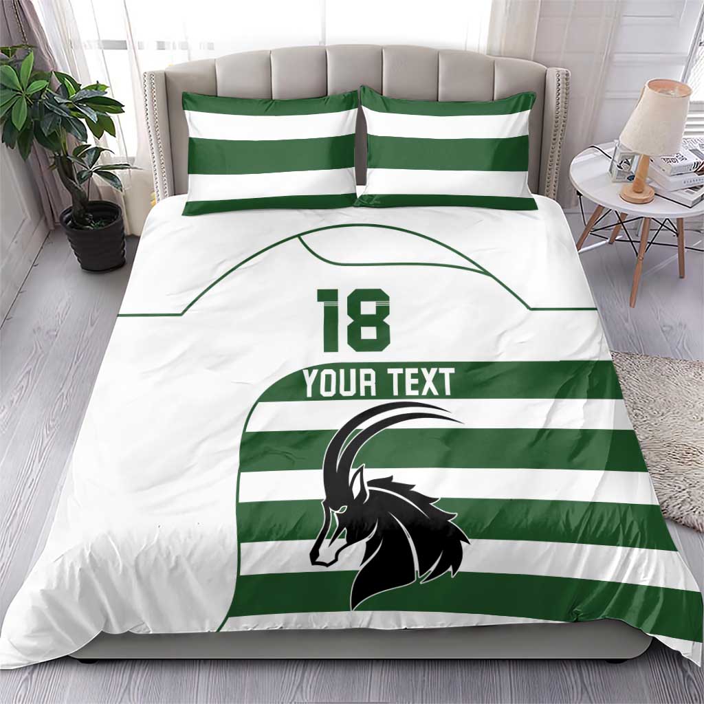 Custom Zimbabwe Rugby Bedding Set The Sables Go Champion - Wonder Print Shop