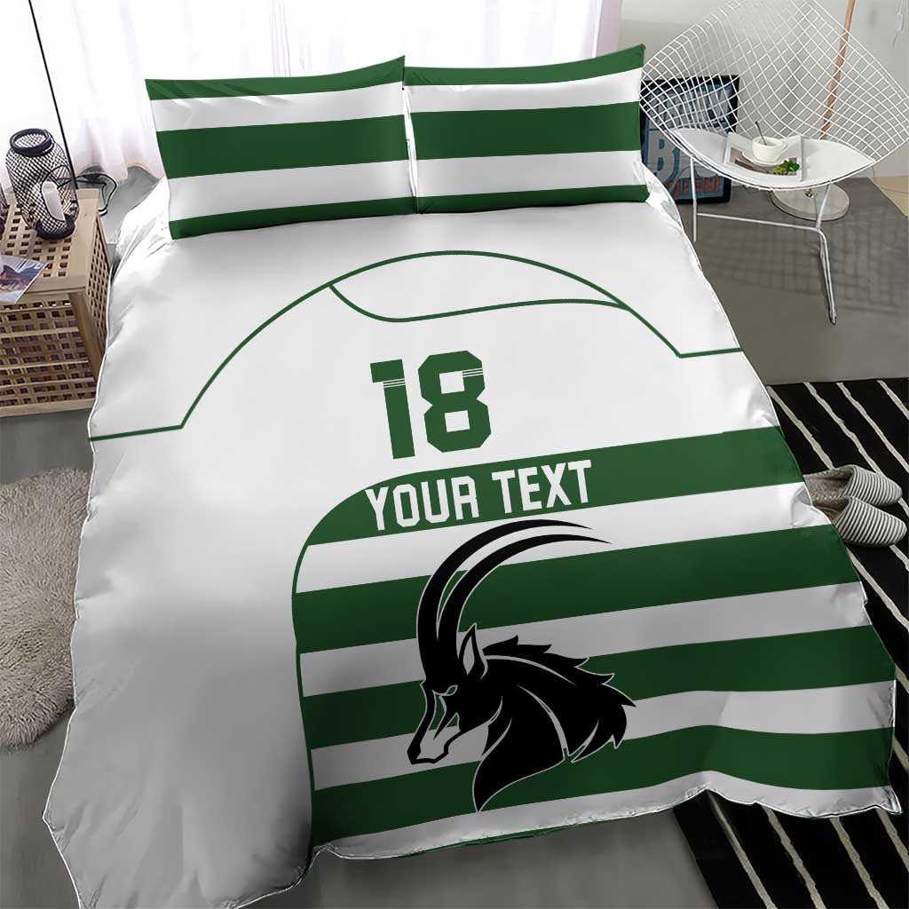 Custom Zimbabwe Rugby Bedding Set The Sables Go Champion - Wonder Print Shop