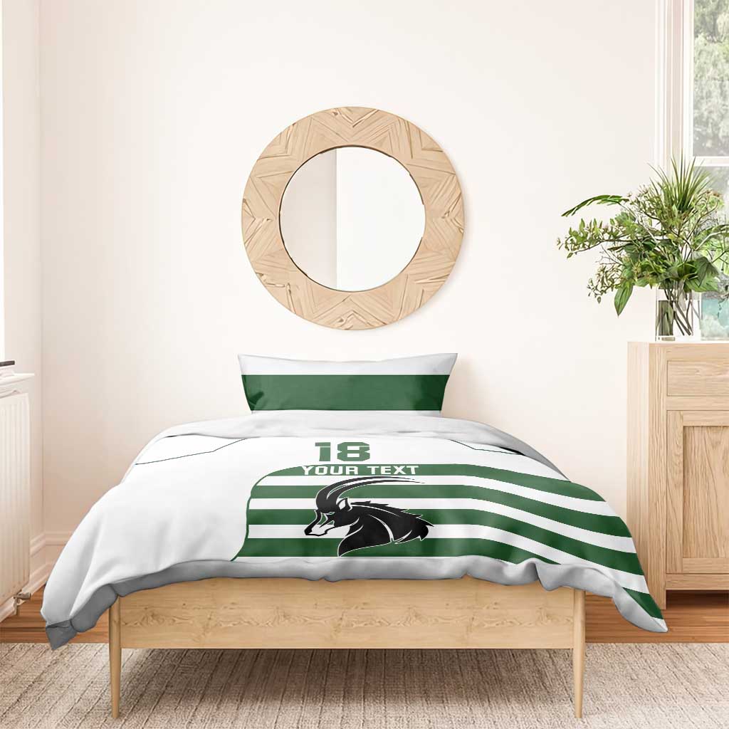 Custom Zimbabwe Rugby Bedding Set The Sables Go Champion - Wonder Print Shop