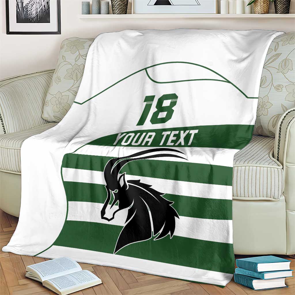 Custom Zimbabwe Rugby Blanket The Sables Go Champion - Wonder Print Shop