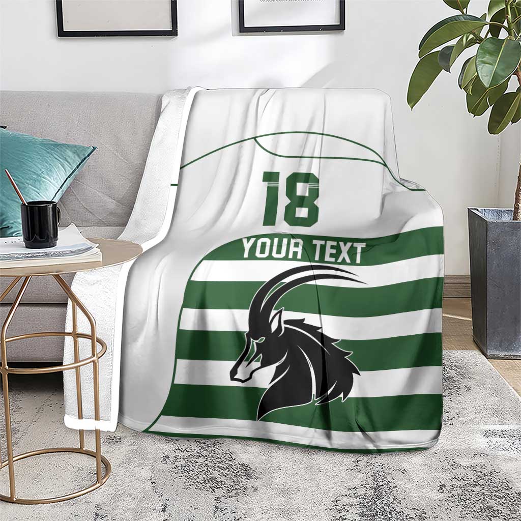 Custom Zimbabwe Rugby Blanket The Sables Go Champion - Wonder Print Shop