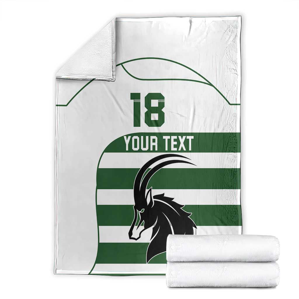 Custom Zimbabwe Rugby Blanket The Sables Go Champion - Wonder Print Shop