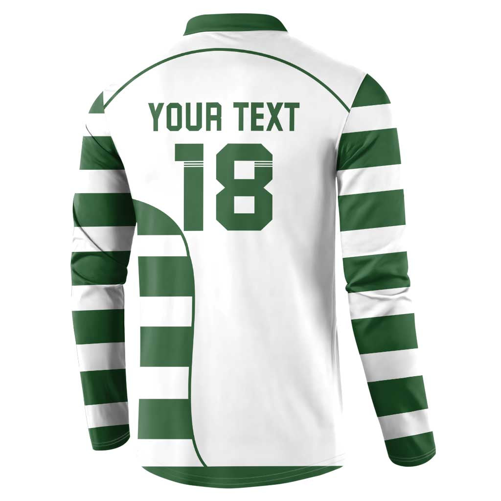 Custom Zimbabwe Rugby Button Sweatshirt The Sables Go Champion - Wonder Print Shop