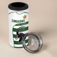 Custom Zimbabwe Rugby 4 in 1 Can Cooler Tumbler The Sables Go Champion - Wonder Print Shop