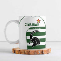 Custom Zimbabwe Rugby Ceramic Mug The Sables Go Champion - Wonder Print Shop