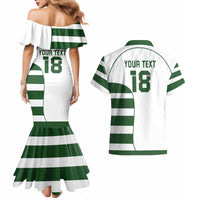 Custom Zimbabwe Rugby Couples Matching Mermaid Dress and Hawaiian Shirt The Sables Go Champion - Wonder Print Shop