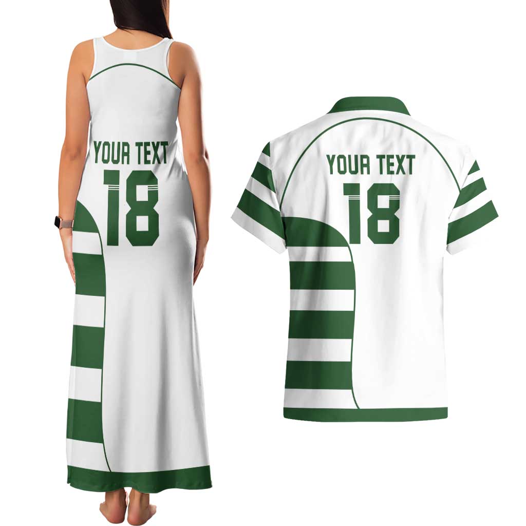 Custom Zimbabwe Rugby Couples Matching Tank Maxi Dress and Hawaiian Shirt The Sables Go Champion - Wonder Print Shop