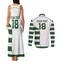 Custom Zimbabwe Rugby Couples Matching Tank Maxi Dress and Long Sleeve Button Shirt The Sables Go Champion - Wonder Print Shop