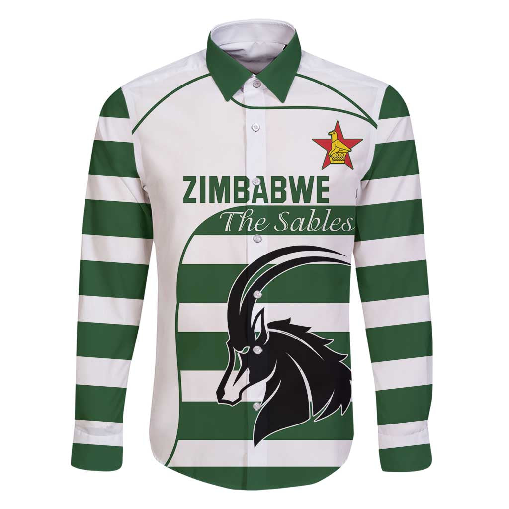 Custom Zimbabwe Rugby Family Matching Long Sleeve Bodycon Dress and Hawaiian Shirt The Sables Go Champion - Wonder Print Shop