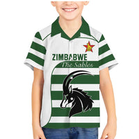 Custom Zimbabwe Rugby Family Matching Mermaid Dress and Hawaiian Shirt The Sables Go Champion - Wonder Print Shop
