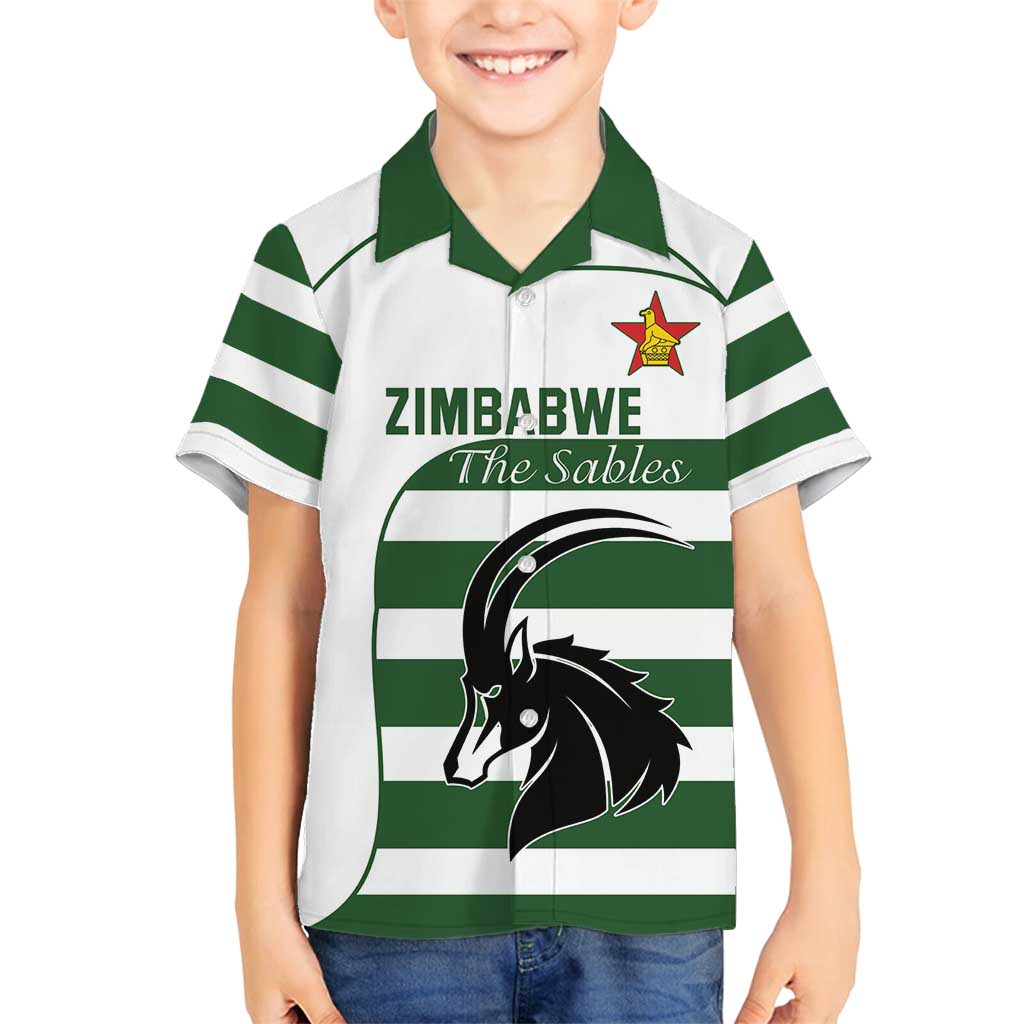 Custom Zimbabwe Rugby Family Matching Puletasi and Hawaiian Shirt The Sables Go Champion - Wonder Print Shop