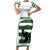 Custom Zimbabwe Rugby Family Matching Short Sleeve Bodycon Dress and Hawaiian Shirt The Sables Go Champion - Wonder Print Shop