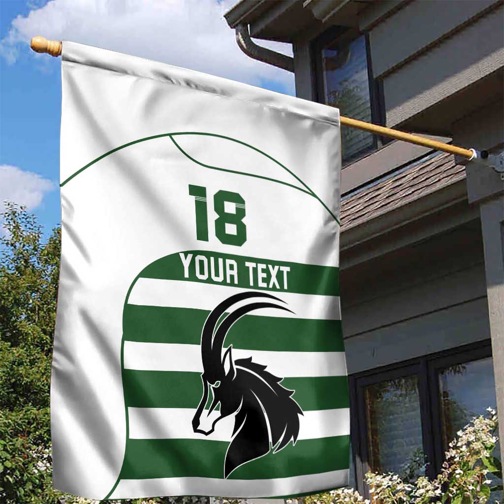 Custom Zimbabwe Rugby Garden Flag The Sables Go Champion - Wonder Print Shop