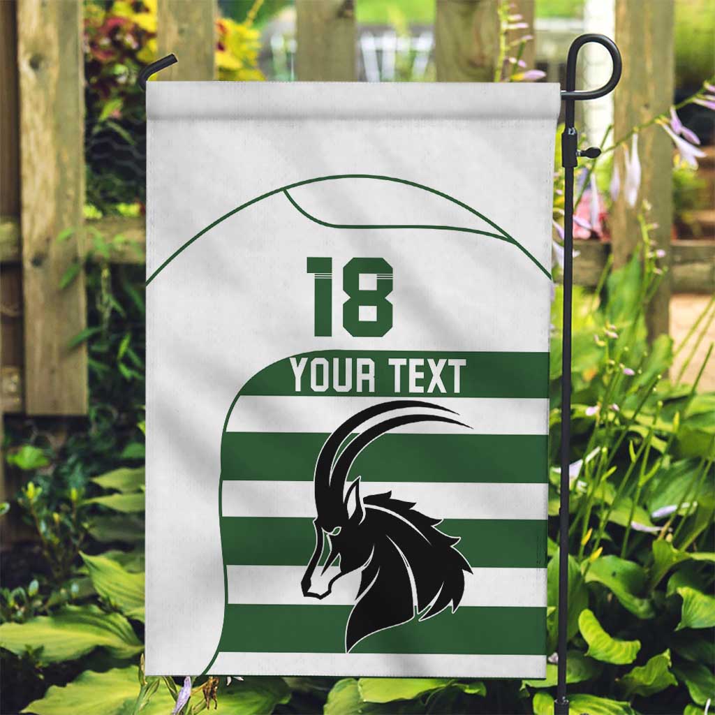 Custom Zimbabwe Rugby Garden Flag The Sables Go Champion - Wonder Print Shop