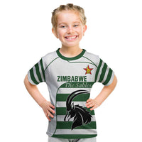 Custom Zimbabwe Rugby Kid T Shirt The Sables Go Champion - Wonder Print Shop