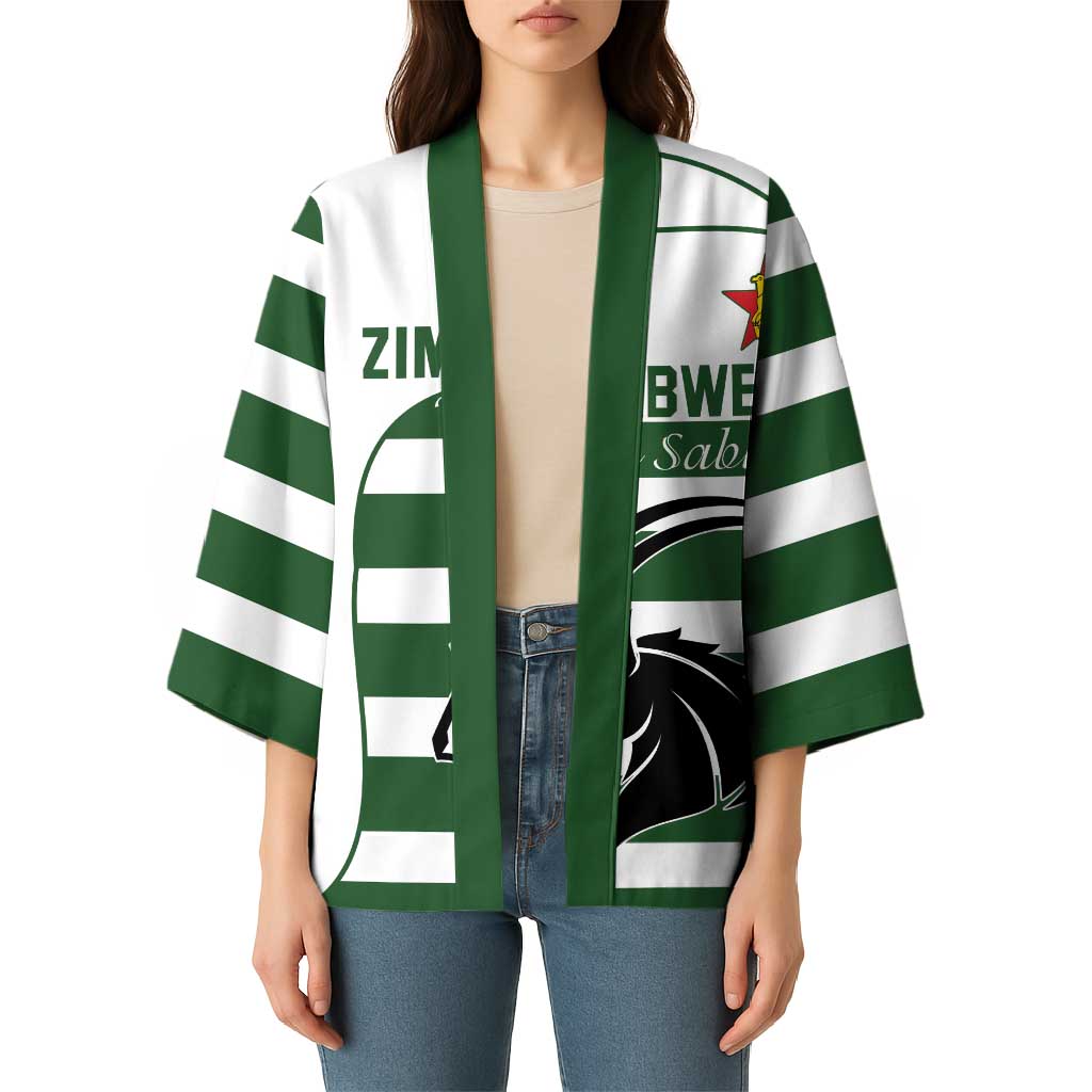 Custom Zimbabwe Rugby Kimono The Sables Go Champion - Wonder Print Shop