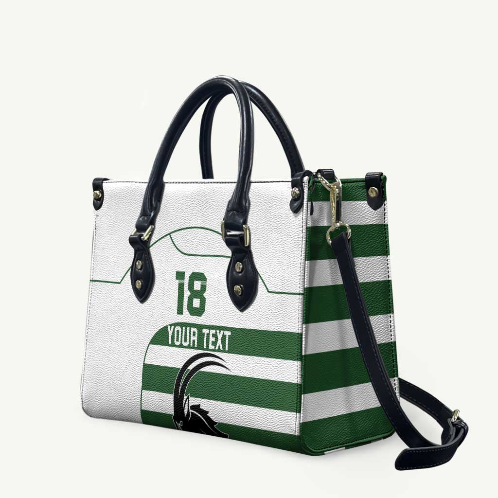 Custom Zimbabwe Rugby Leather Bag The Sables Go Champion - Wonder Print Shop