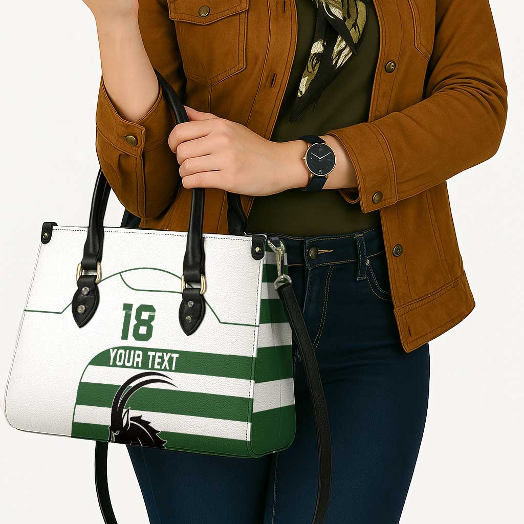 Custom Zimbabwe Rugby Leather Bag The Sables Go Champion - Wonder Print Shop