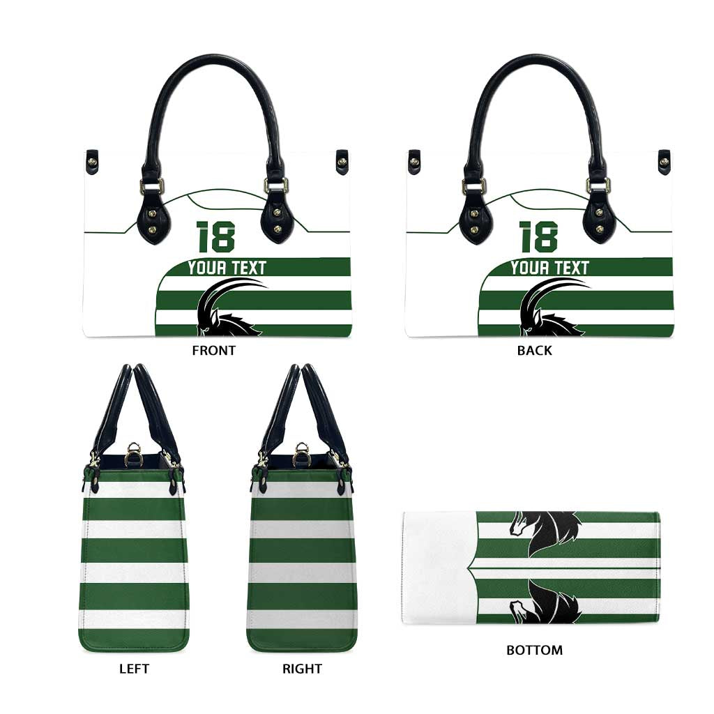 Custom Zimbabwe Rugby Leather Bag The Sables Go Champion - Wonder Print Shop
