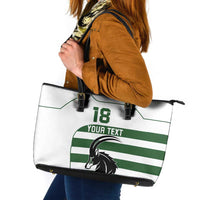Custom Zimbabwe Rugby Leather Tote Bag The Sables Go Champion - Wonder Print Shop
