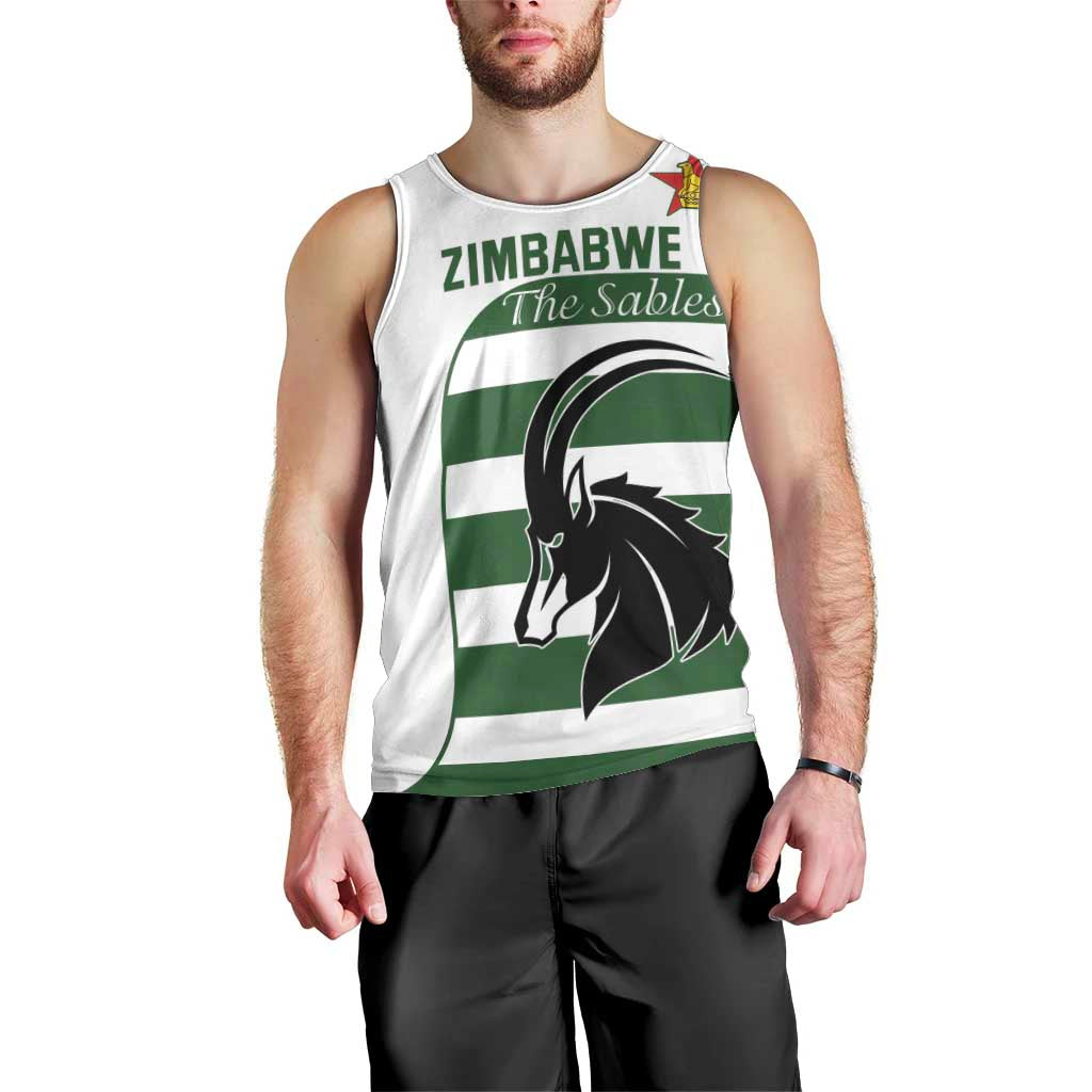 Custom Zimbabwe Rugby Men Tank Top The Sables Go Champion - Wonder Print Shop