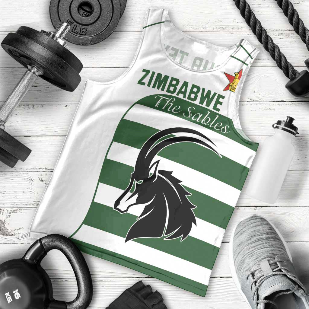Custom Zimbabwe Rugby Men Tank Top The Sables Go Champion - Wonder Print Shop