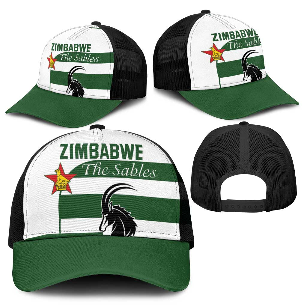 Zimbabwe Rugby Mesh Trucker Cap The Sables Go Champion - Wonder Print Shop