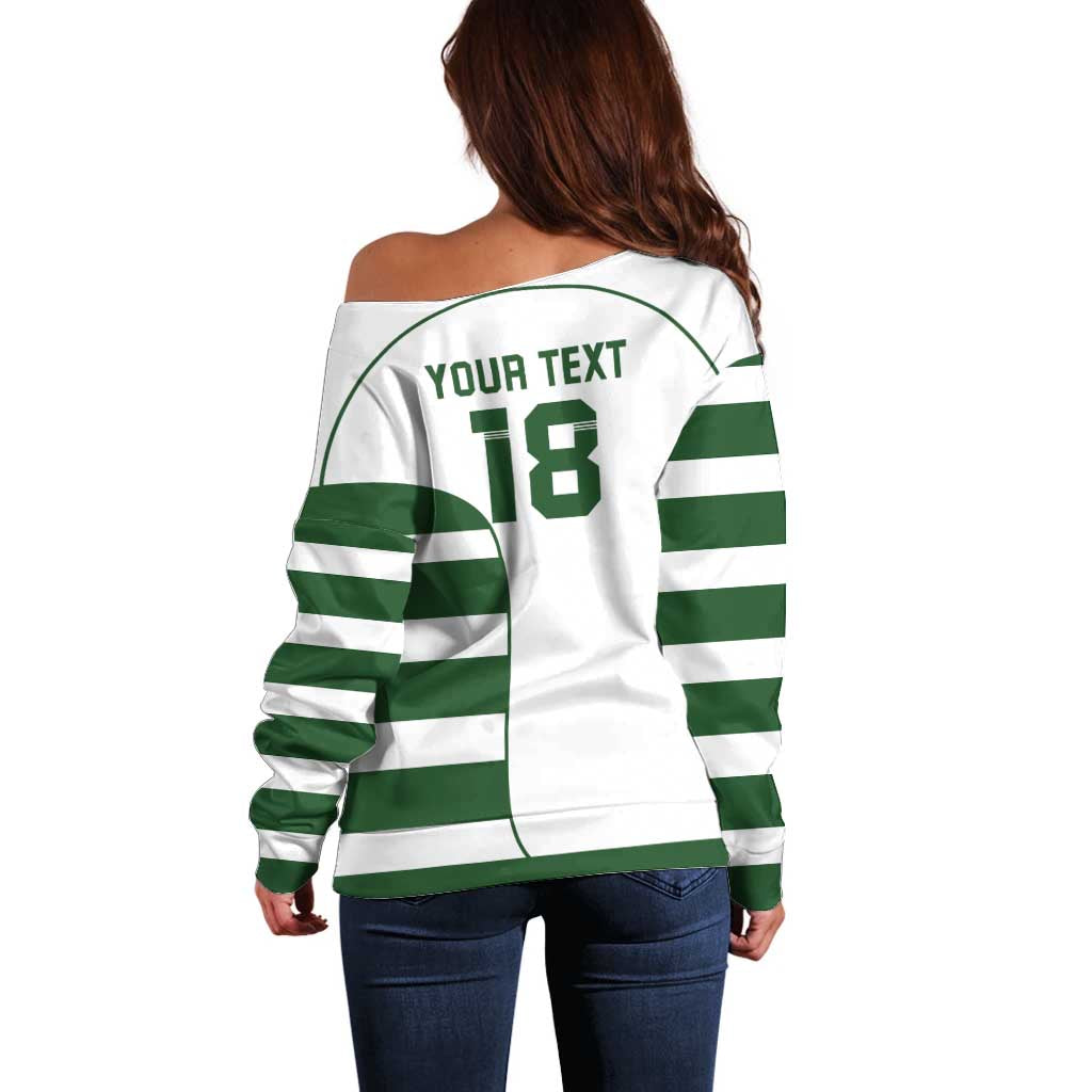 Custom Zimbabwe Rugby Off Shoulder Sweater The Sables Go Champion - Wonder Print Shop