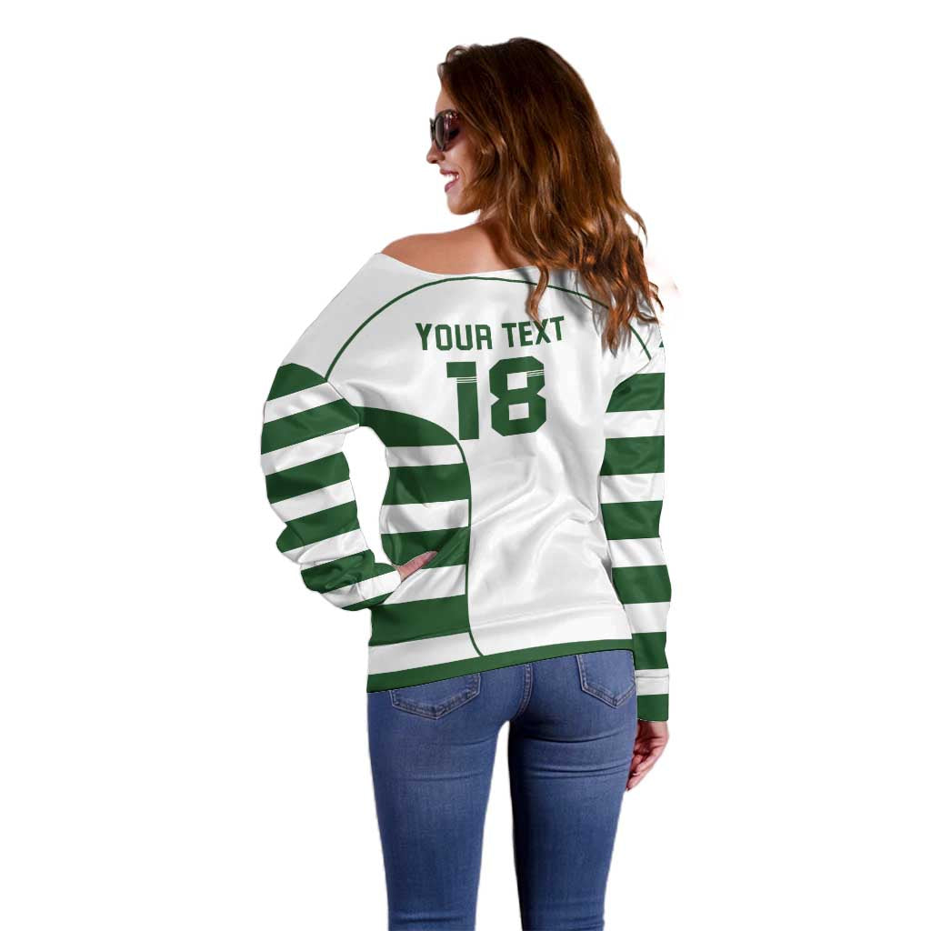 Custom Zimbabwe Rugby Off Shoulder Sweater The Sables Go Champion - Wonder Print Shop
