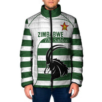 Custom Zimbabwe Rugby Padded Jacket The Sables Go Champion - Wonder Print Shop