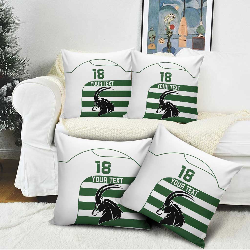 Custom Zimbabwe Rugby Pillow Cover The Sables Go Champion - Wonder Print Shop