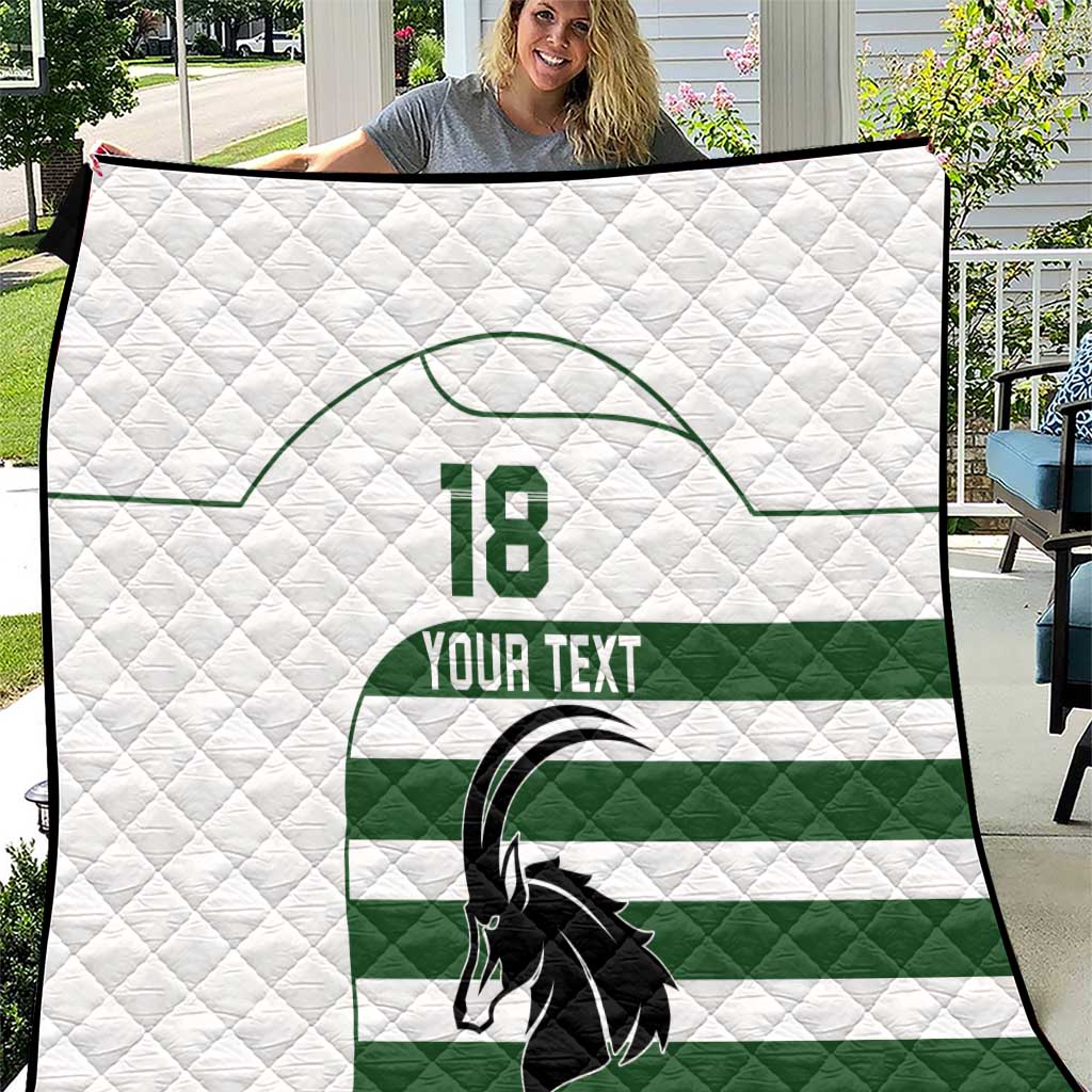 Custom Zimbabwe Rugby Quilt The Sables Go Champion - Wonder Print Shop