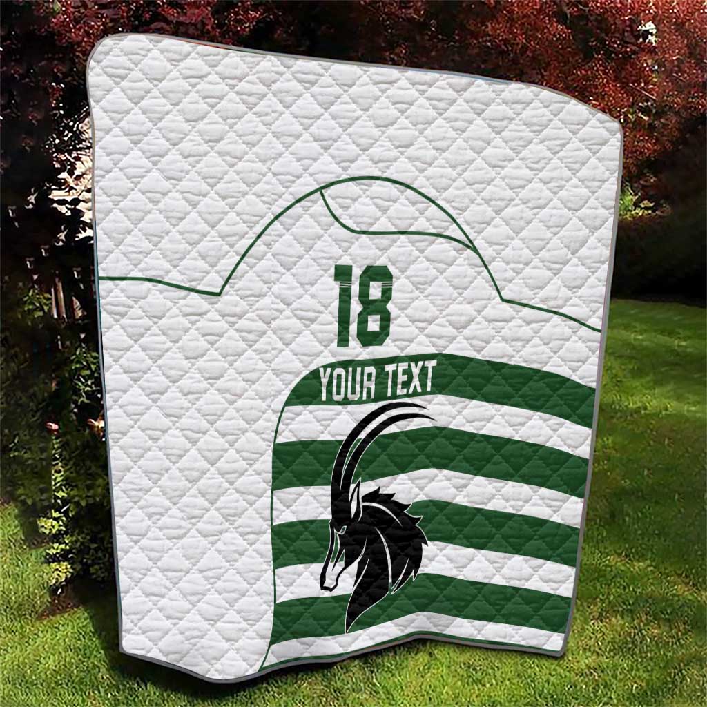 Custom Zimbabwe Rugby Quilt The Sables Go Champion - Wonder Print Shop