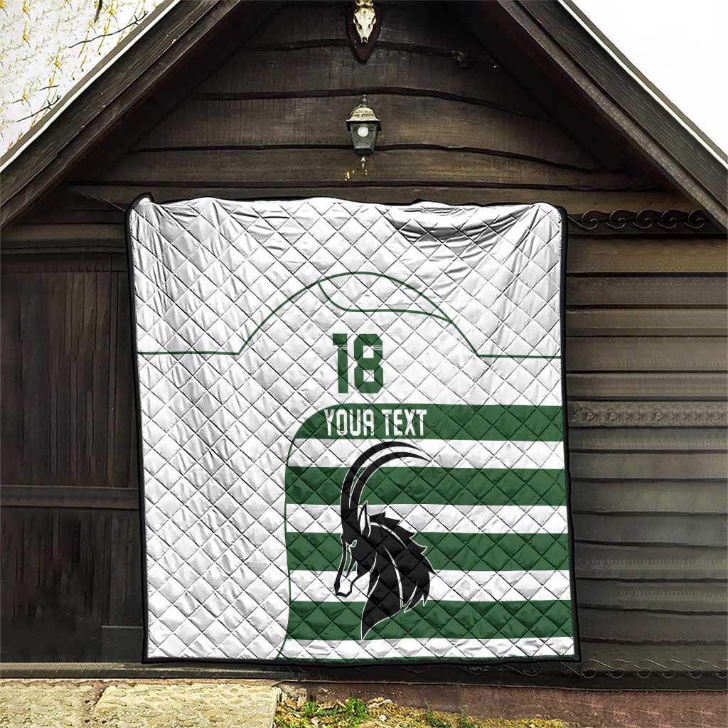 Custom Zimbabwe Rugby Quilt The Sables Go Champion - Wonder Print Shop