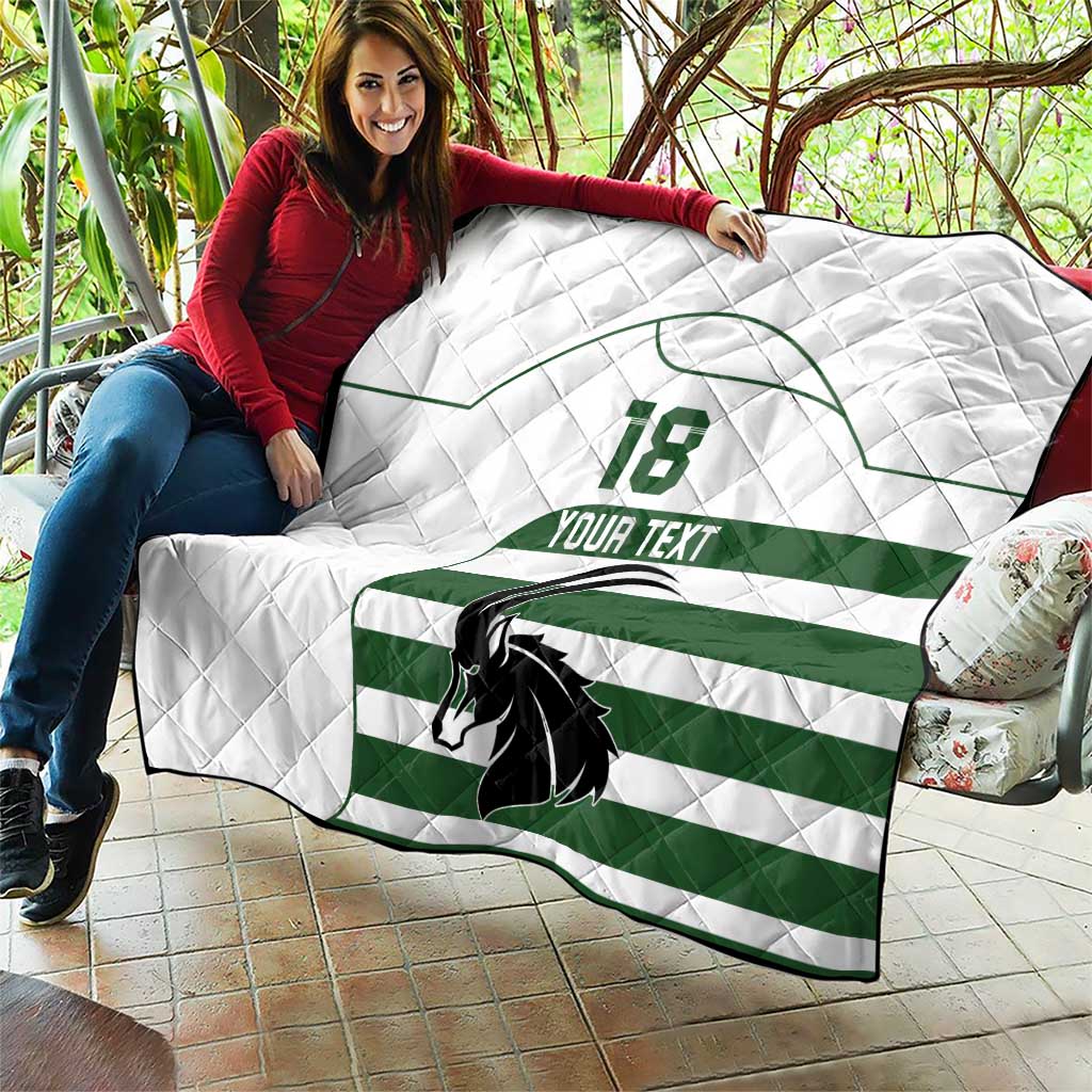 Custom Zimbabwe Rugby Quilt The Sables Go Champion - Wonder Print Shop