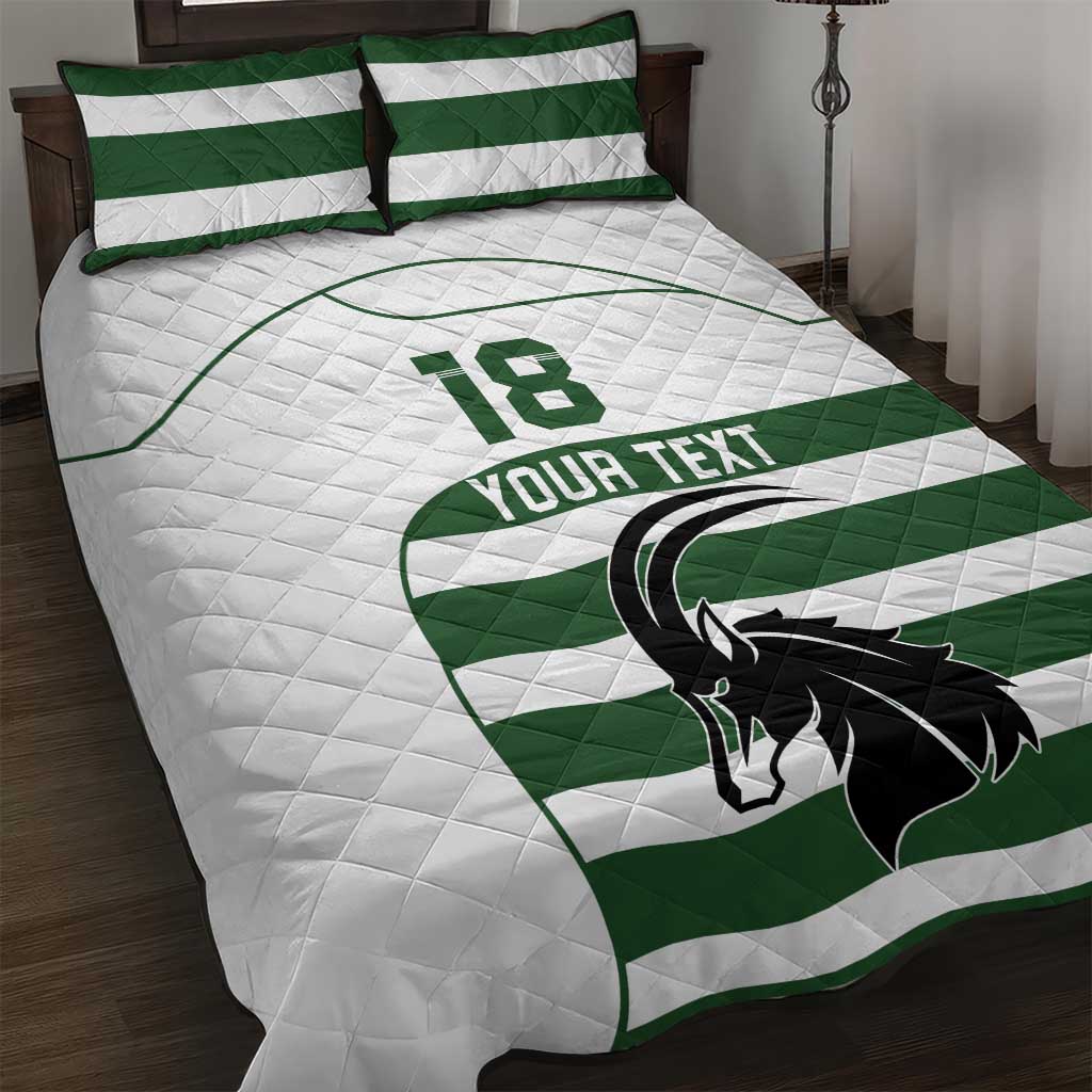 Custom Zimbabwe Rugby Quilt Bed Set The Sables Go Champion - Wonder Print Shop