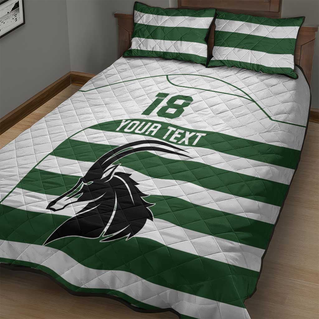 Custom Zimbabwe Rugby Quilt Bed Set The Sables Go Champion - Wonder Print Shop
