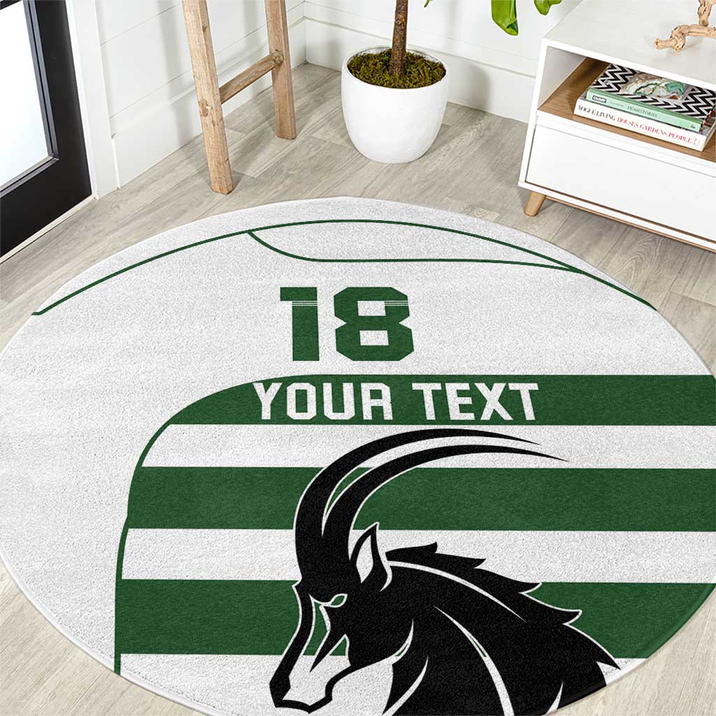 Custom Zimbabwe Rugby Round Carpet The Sables Go Champion - Wonder Print Shop