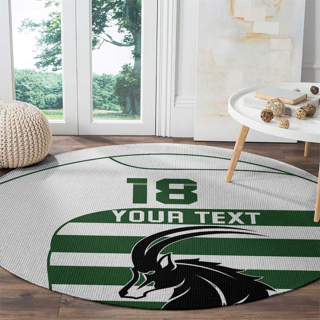 Custom Zimbabwe Rugby Round Carpet The Sables Go Champion - Wonder Print Shop
