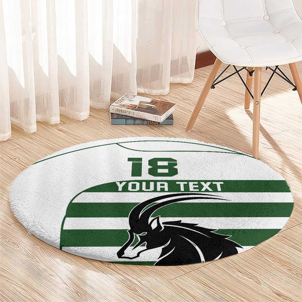Custom Zimbabwe Rugby Round Carpet The Sables Go Champion - Wonder Print Shop