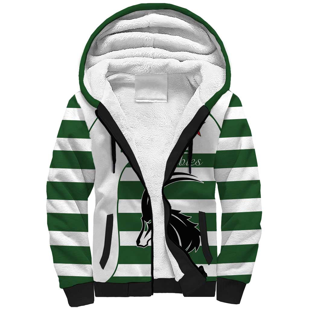 Custom Zimbabwe Rugby Sherpa Hoodie The Sables Go Champion - Wonder Print Shop